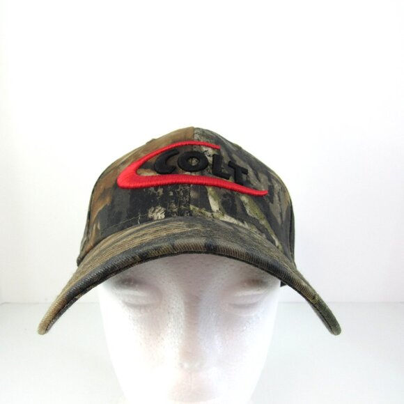 Colt Embroidered Logo Men's Camouflage Adjustable Strap Back Cap Hat - Picture 2 of 7
